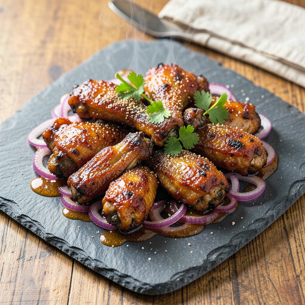 Chicken Wing Reference Grilled BBQ Chicken Wings: Smoky Char and Finger-Licking Glaze - Just ...